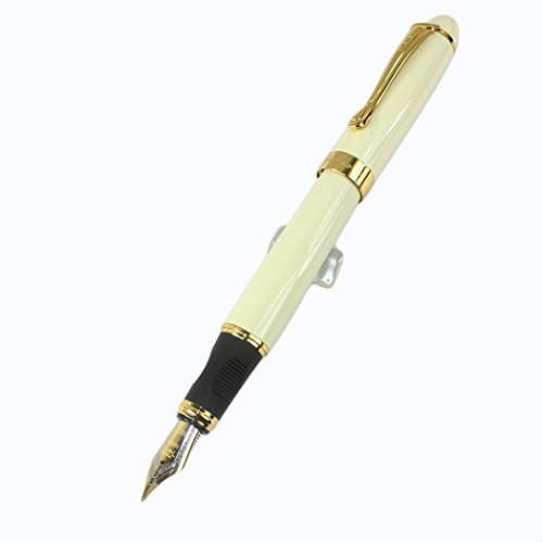 Gullor Mode elegant Jinhao 450 weiß Füllfederhalter mit goldenen Clip