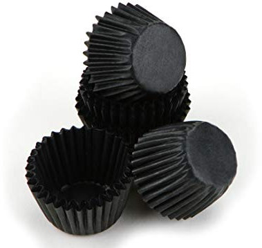 Pralinenkapseln 25mm schwarz 100 Stück