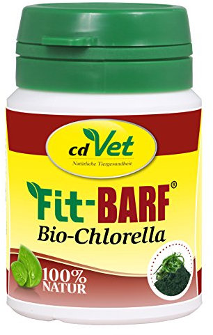 cdVet Naturprodukte Fit-BARF Bio-Chlorella 36 g - Hund&Katze - Zellen unterstützend - unangenehme Körper- und Maulgerüche - natürlicher Toxinbinder - Vitamine - Rohfütterung - BARFEN -