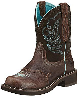 ARIAT Heritage Dapper Fatbaby-Stivali Western da Donna in Pelle, Cioccolato Reale Fudge, EU 39
