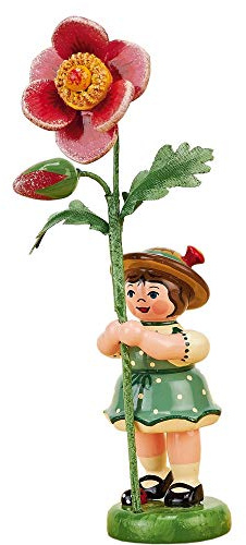 Hubrig Blumenmädchen 11cm Blumenkind mit Heckenrose