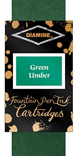 Diamine Umber fountain pen ink cartridges 18 PACK