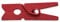LWR CRAFTS Mini pinces à linge en bois 15 couleurs 100 par paquet 1 2,5 cm (rouge)