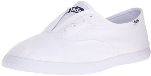 Keds - Zapatillas Deportivas Chillax de Mujer, sin Cordones, Efecto Lavado., Blanco (Blanco), 9 B(M) US