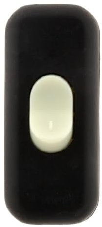 Interrupteur 2A Unipolaire Luminescent - Noir - Zenitech