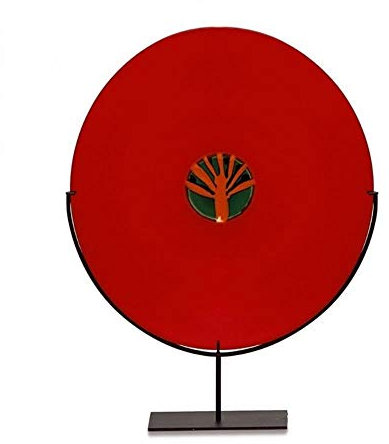 VENINI Quattro Stagioni Estate Piatto in Vetro di Murano Fatto a Mano con murrina Edizione numerata