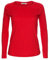 Missloved Ladies Womens Plain Long Sleeve Round Neck Top , Red, 16 - 18