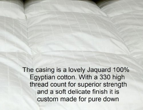 viceroy bedding Luxury King (230cm x 220cm) 13.5 tog PURE 100% Siberian Goose Down Duvet