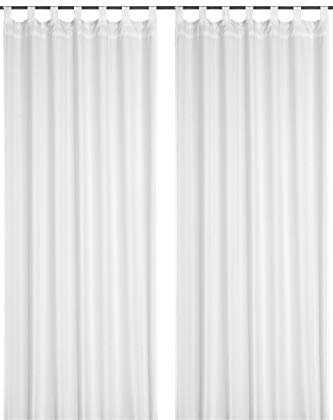 Elbersdrucke Vorhang Canvas Weiß 140 × 245 cm 140 cm 245 cm Weiß