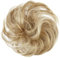CAISHA Haargummi Bella Hochsteckfrisuren Haarteil Hochzeitfrisuren Voluminös Leicht Gewellt Hitzebeständige Kunstfaser DM17cm Blond Mix G30B