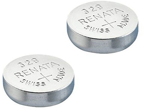 2 piles Renata pour montre - Faites en Suisse - La cellule des piles ne contient pas de mercure - Pile bouton de 1,55 V Renata - Longue durée - Plusieurs modèles disponibles