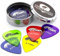 Guitar Picks with Storage Tin - 12 Gel Plectrums 0.71mm TIGER GAC71-12