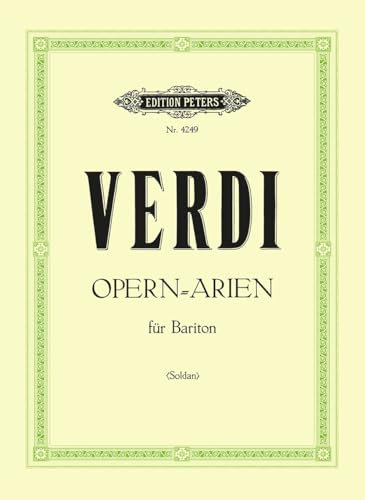 Arienalben (deutsch/italienisch) für Bariton, Klavier und Gesang