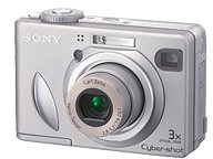 Sony DSC-W5 Cyber-shot Digital Camera - Silver [5MP, 3 x Optical Zoom]