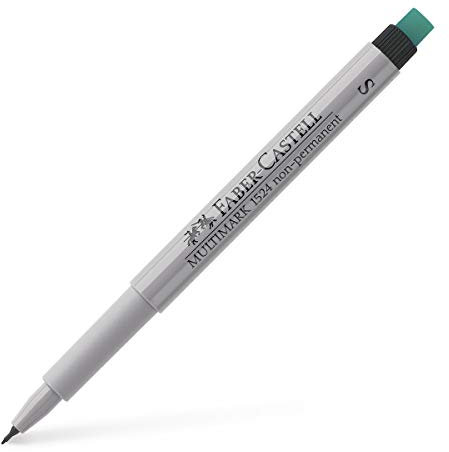 Faber-Castell 152499 - Marker Multimark S, non-permanent, schwarz, 1 Stück Superfein