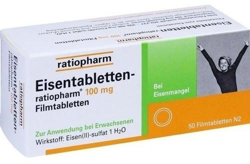 EISENTABLETTEN RATIO 100MG 50St Filmtabletten PZN:6958537