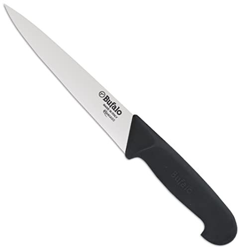 COLTELLO SCANNO COSTA TONDA PROFESSIONALE BUFALO CM. 14