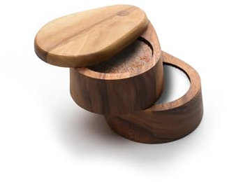 Ironwood Gourmet 28577 - Salero giratorio doble del Himalaya, madera de acacia