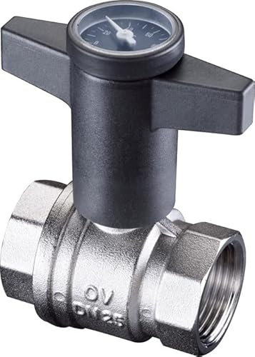 Oventrop OV Kugelhahn Optibal mit Thermometer DN 25 1