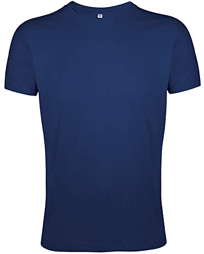 Sols Herren Regent Slim Fit T-Shirt, Kurzarm (XS) (Dunkles Marineblau)