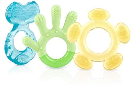 Nuby Beißring-Set mit 3 Stufen, ab 3 Monaten