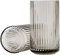 Lyngbyvase aus Porzellan, hohe Vase mit Rillen, Zylinder Blumentopf in Smoke, 20.5cm