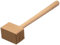 Gravidus Fleischklopfer aus Buchenholz, 28cm Fleischhammer, stapazierfähiger Küchenhelfer für zartes Fleisch, ergonomisches Design, klopft und lockert effizient