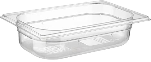 APS 82028 GN 1/4 Polycarbonat Behälter, 26, 5 x 16, 2 x 6, 5 cm 1.7 ltr.