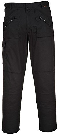 Portwest S887 Comfort Reinforced Knee Action Trouser Black, 40
