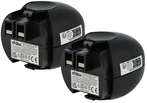 vhbw 2X Akku kompatibel mit Metabo 00064000, 6.00064.50, 6.00059.51, 6.00063.50, 6.00059.50 Werkzeug (2100 mAh, NiMH, 4,8 V)