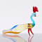 CRISTALICA Pfau Midi 6-8cm Glas Tiere Vogel Figuren Sammeln Vitrine Miniatur Zoo
