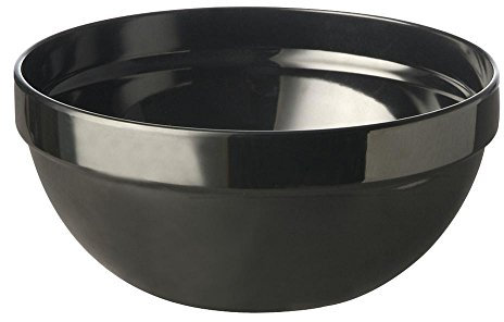 APS 83703 Schale -CASUAL MAXI-, Salatschüssel Ø 23 cm, H: 10,5 cm, Melamin, schwarz, 2,5 Liter