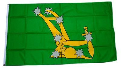 Fahne/Flagge Starry Plough grün 90 x 150 cm
