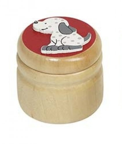 goki Milchzahndose Hund Zahndose Holz Holzdose