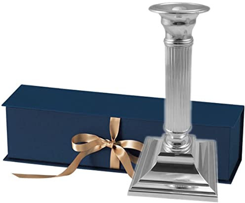 Kerzenleuchter Berlin (H 23 cm) | Premium Silber Plated versilbert | Für Festliche Anlässe mit Box