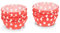 Patisse Papier-Cup-Cake-Förmchen, rot/weiß, 3 cm