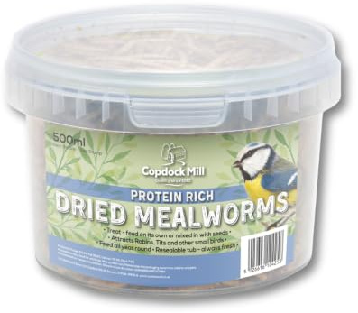 Copdock Mill Premium Dried Mealworms 500ml Tub