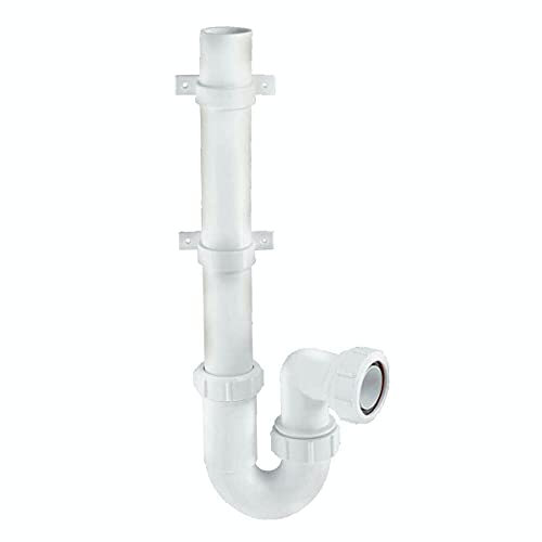 McAlpine WM3 75mm Water Seal Standpipe Trap with 1� Multifit Outlet, White