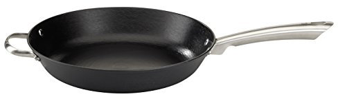GSW 714273 Fonte Professionnelle Poêle sans Couvercle, Noir, 32 cm