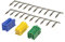 tomzz Audio 5800-090 Mini ISO Stecker Set grün gelb blau Gehäuse + 20 Kontakte