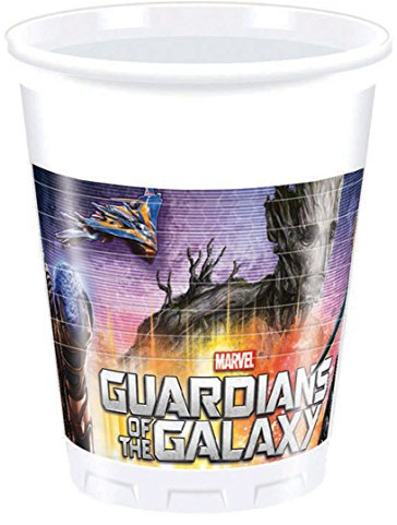 MARVEL Unique Party 72018 Guardians of the Galaxy Kunststoffbecher, 200 ml, 8 Stück