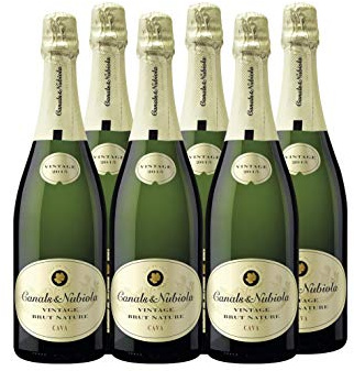 Canals & Nubiola Cava Vintage Nature - pack de 6 de 750 ml - Total: 4500 ml