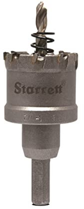 Starrett Carbide Tipped Hole Saw - CTD38 TCT Deep Cut Holesaw Cutter - For Metal Stainless Steel Iron Aluminium - 38mm