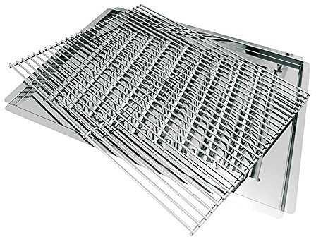 Activa Grillrost, Brennerabdeckung und Fettauffangschale, Silber