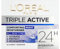 L'Oréal Paris Triple Active Night 24H Hydrating Moisturiser. Hydrate, Protect & Restore Skin Barrier. Skin feels soft & soothed. Formulated with Glycerin & Ceramides 50ml