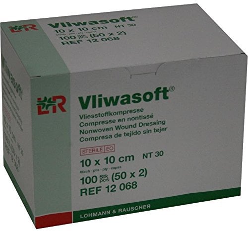 VLIWASOFT Vlieskompressen 10x10 cm steril 6l. 50X2 St