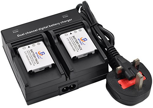 2x NP-80 Battery+Charger AC Dual for NP80 NP-82 NP82 NP-82DBA NP82DBA Exilim EX-N5 N10 N10BK N10GD N10VP N20 N50 N50BE S5 S6 ZS6 ZS6BK ZS6PK H5 QV-H5SR R100 R100BK R100RD R200 R300 Z37 ZOOM Camera
