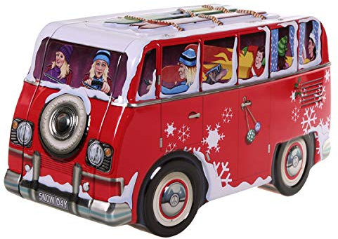 stylebox Blechdose Camper 23 cm Ski Keksdose Deko Box Auto rot
