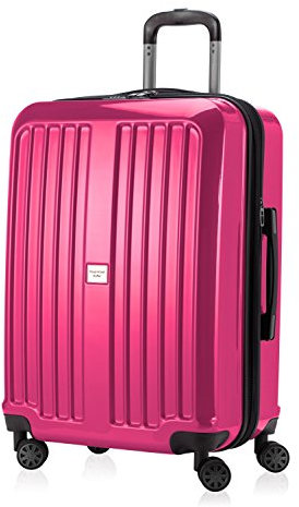 Hauptstadtkoffer - X-Berg - Mittelgroßer Koffer Hartschalenkoffer Trolley, 65 cm, 90 Liter, Magenta Glanz