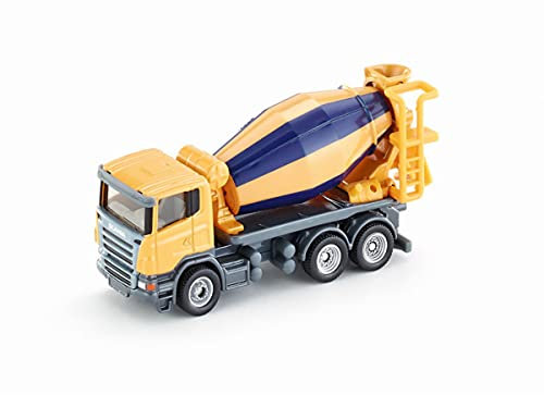 siku 1896 - Camion-toupie, Véhicule De Construction, 1:87, Métal/Plastique, Toupie Rotative, Orange/Bleu